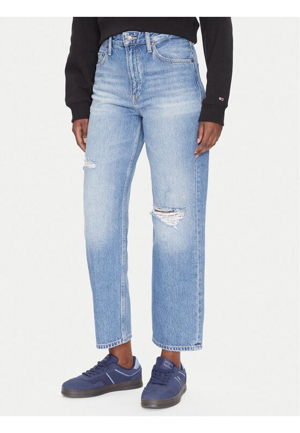 Tommy Jeans Jeansy Layla DW0DW21278 Niebieski Straight Fit. Kolor: niebieski