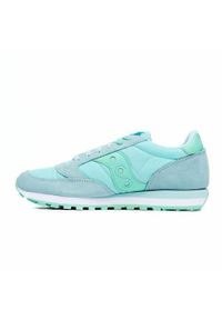 Buty do chodzenia damskie Saucony Jazz Original. Zapięcie: sznurówki. Kolor: niebieski. Materiał: zamsz, materiał, syntetyk, tkanina. Szerokość cholewki: normalna. Sport: turystyka piesza