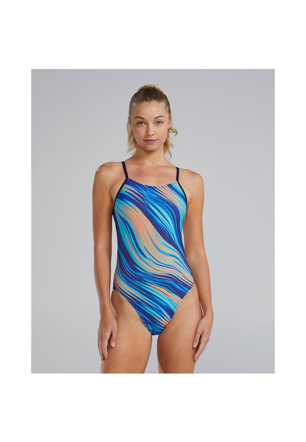 Strój pływacki damski TYR Cutoutfit Swimsuit - Riptidal. Kolor: wielokolorowy
