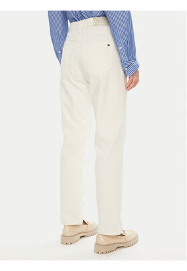 TOMMY HILFIGER - Tommy Hilfiger Jeansy WW0WW44331 Biały Regular Fit. Kolor: biały