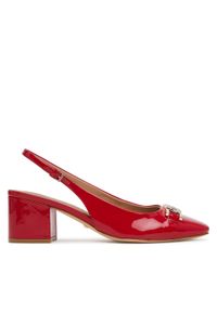 Guess Sandały FLTCL2 PAF05 Czerwony. Kolor: czerwony. Materiał: skóra