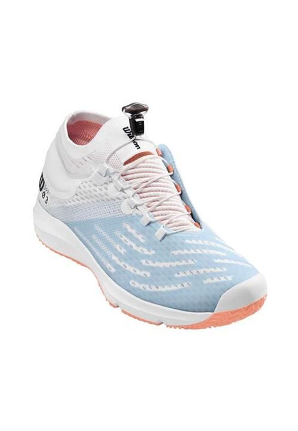 Buty do tenisa damskie Wilson Kaos Symbiofit 3.0. Kolor: wielokolorowy. Materiał: syntetyk, tkanina, materiał. Szerokość cholewki: normalna. Sport: tenis
