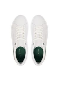 TOMMY HILFIGER - Tommy Hilfiger Sneakersy Th Court FM0FM05879 Biały. Kolor: biały. Materiał: skóra #6