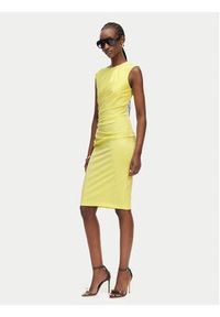Rinascimento Sukienka koktajlowa CFC0127683003 Żółty jasny Slim Fit. Kolor: żółty. Materiał: syntetyk. Styl: wizytowy #3