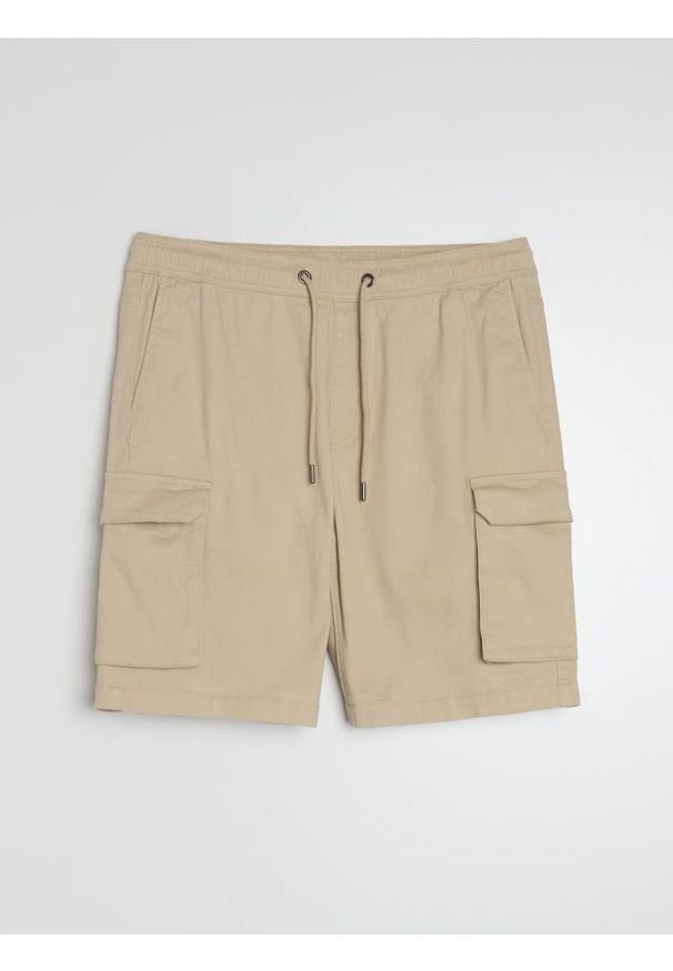 Sinsay - Szorty cargo - beżowy. Kolor: beżowy