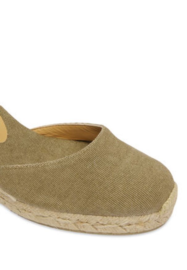 Castañer Espadryle Carina 21644 Zielony. Kolor: zielony. Materiał: materiał