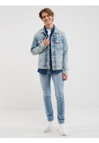Big-Star - Spodnie jeans męskie Terry Slim 252. Stan: obniżony. Kolor: niebieski. Styl: klasyczny, elegancki #4