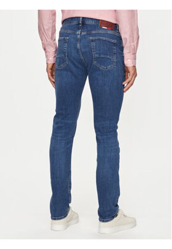 TOMMY HILFIGER - Tommy Hilfiger Jeansy Bleecker MW0MW18279 Granatowy Slim Fit. Kolor: niebieski