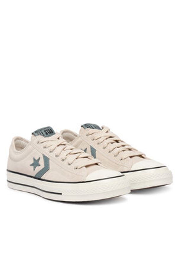 Converse Trampki Star Player 76 Suede A17855C Beżowy. Kolor: beżowy. Materiał: zamsz, skóra