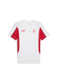 Puma - Męska koszulka AC Milan ftblARCHIVE PUMA White For All Time Red. Kolor: biały, czerwony, wielokolorowy. Materiał: guma. Wzór: nadruk