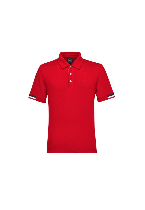 Polo Geox Polo Piquet 2. Typ kołnierza: polo. Kolor: czerwony, różowy, wielokolorowy. Styl: elegancki