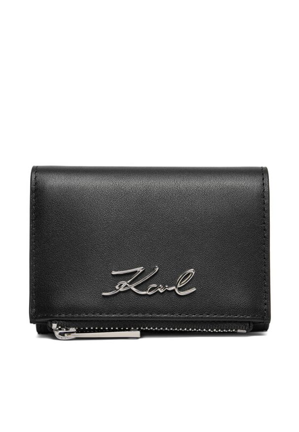 Karl Lagerfeld - KARL LAGERFELD Portfel B2W32013 Czarny. Kolor: czarny. Materiał: skóra