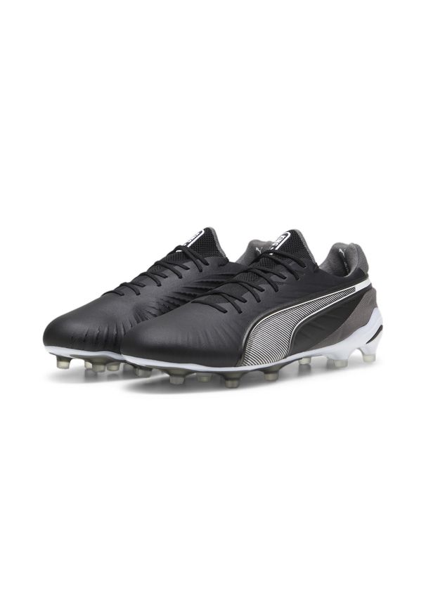 Puma - Buty piłkarskie KING ULTIMATE FG/AG PUMA Black White Cool Dark Gray. Kolor: wielokolorowy, szary, czarny, biały. Sport: piłka nożna