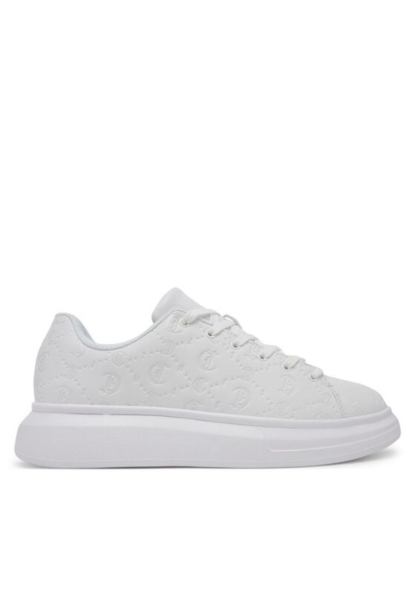Just Cavalli Sneakersy 78QA3SBE ZSC31 Biały. Kolor: biały. Materiał: skóra