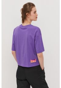 Jordan T-shirt kolor fioletowy. Kolor: fioletowy. Materiał: dzianina. Wzór: nadruk #4
