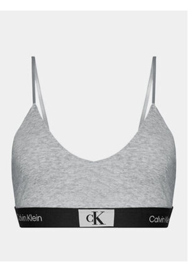 Calvin Klein Underwear Biustonosz top 000QF7216E Szary. Kolor: szary. Materiał: bawełna
