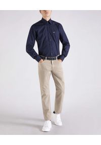 PAUL & SHARK - Granatowa koszula z logo. Typ kołnierza: kołnierzyk koszulowy. Kolor: niebieski. Materiał: bawełna. Długość rękawa: długi rękaw. Długość: długie #2