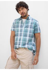 bonprix - Koszula z kory z krótkim rękawem, w specjalnym wygodnym fasonie. Kolor: biały. Długość rękawa: krótki rękaw. Długość: krótkie #3