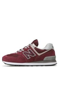 New Balance Sneakersy ML574EVM Bordowy. Kolor: czerwony. Materiał: skóra, zamsz. Model: New Balance 574 #3