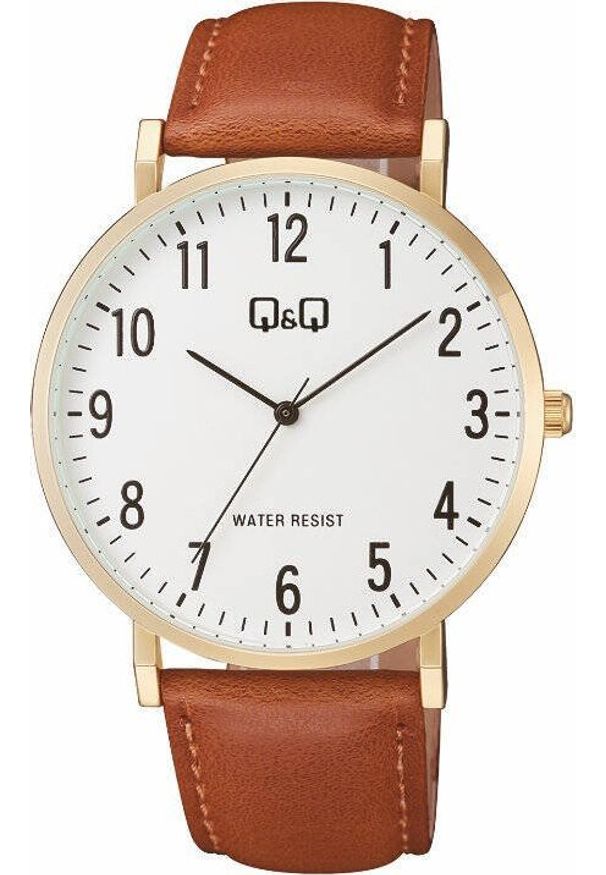 Zegarek Q&Q Zegarek QQ C43A-003P Męski Klasyczny Biała Tarcza SLIM. Kolor: biały. Styl: klasyczny