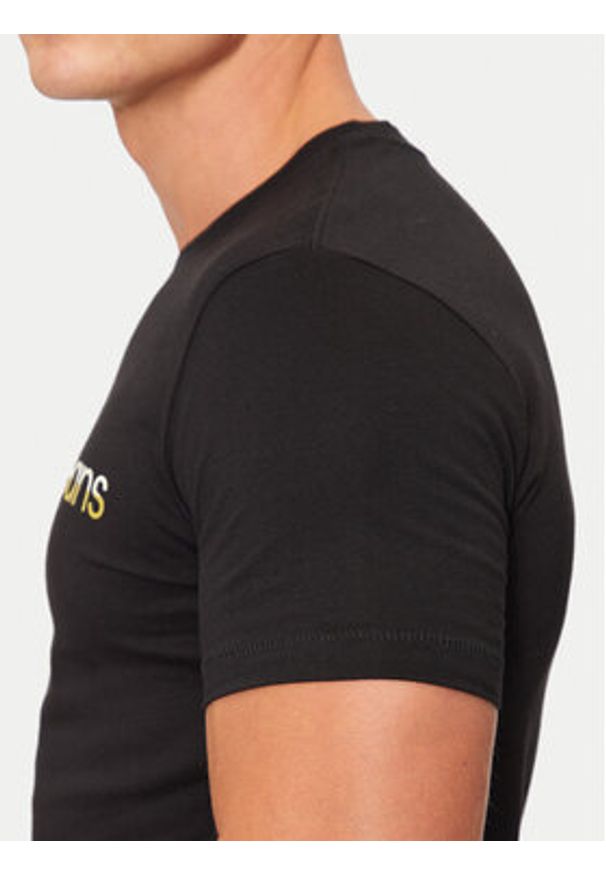 Calvin Klein Jeans T-Shirt Two Tone Institutional J30J325676 Czarny Regular Fit. Kolor: czarny. Materiał: bawełna