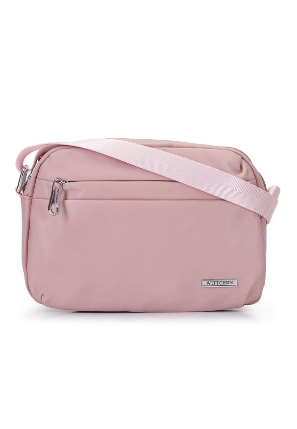 Wittchen - Damska torebka z nylonu. Kolor: różowy. Sezon: lato. Rozmiar: małe