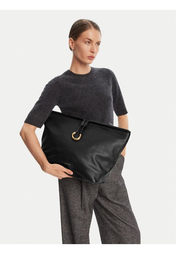 Coccinelle Torebka Bag Smoth L E1 T1F 11 01 01 Czarny. Kolor: czarny. Materiał: skórzane