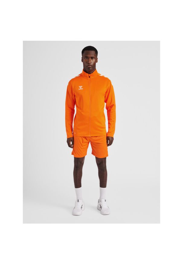 Bluza sportowa dla dorosłych Hummel Core XK Poly Zip Sweat. Kolor: pomarańczowy, żółty, wielokolorowy