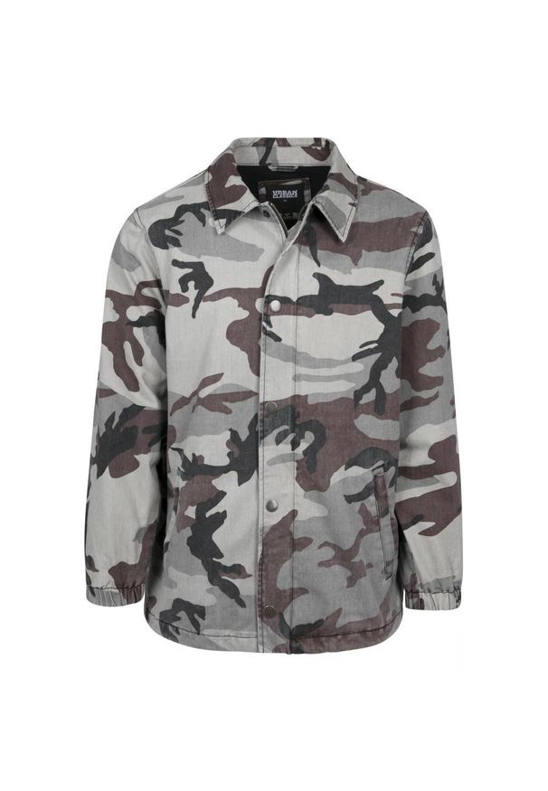 Urban Classics - Parka Urban Classic cotton coach. Kolor: zielony, brązowy, szary, wielokolorowy. Sezon: zima