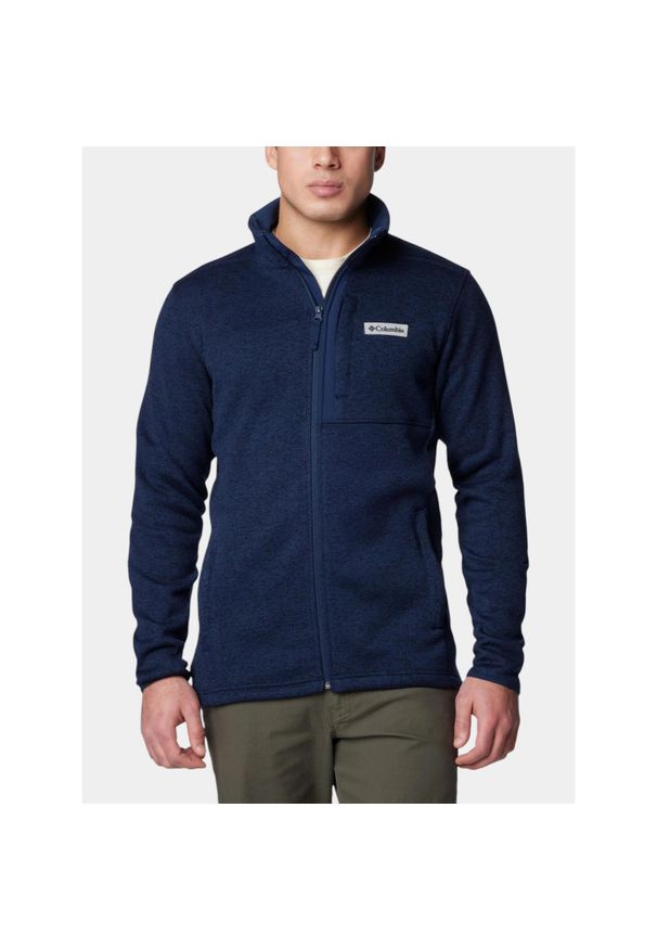 columbia - Bluza Polarowa Męska Columbia Sweater Weather. Kolor: niebieski. Materiał: polar. Sport: turystyka piesza