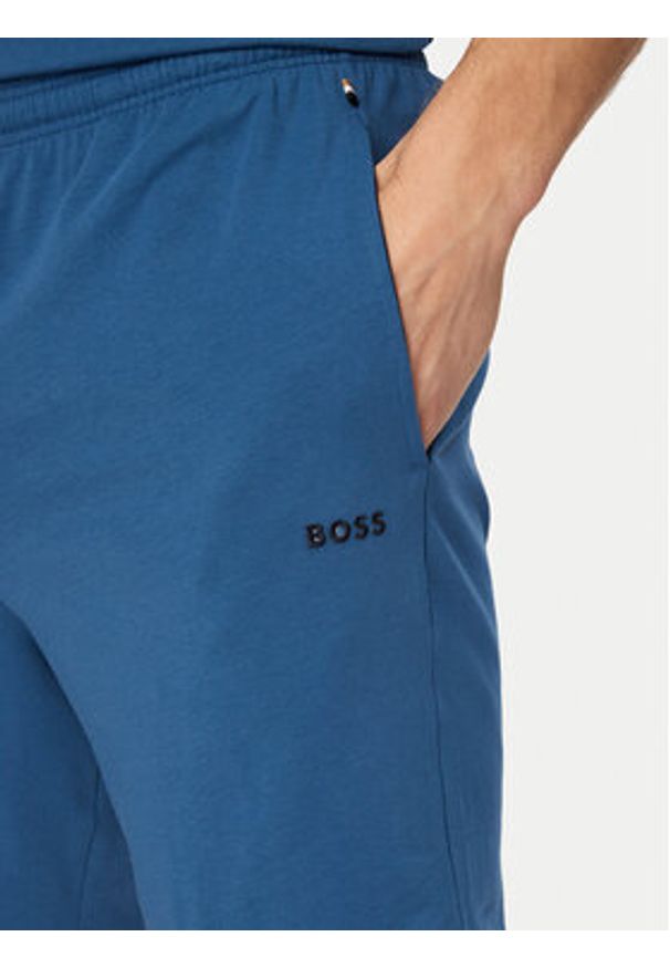 BOSS Szorty sportowe Mix&Match 50515314 Niebieski Regular Fit. Kolor: niebieski. Materiał: bawełna. Styl: sportowy