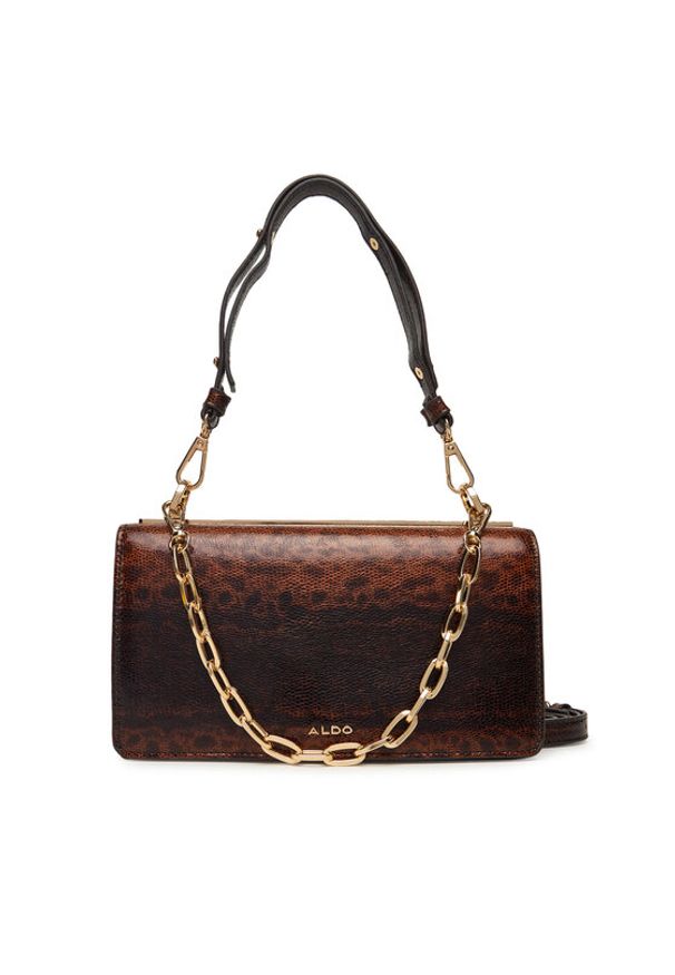 Aldo Torebka Dabouca 14143620 Brązowy. Kolor: brązowy. Materiał: skórzane