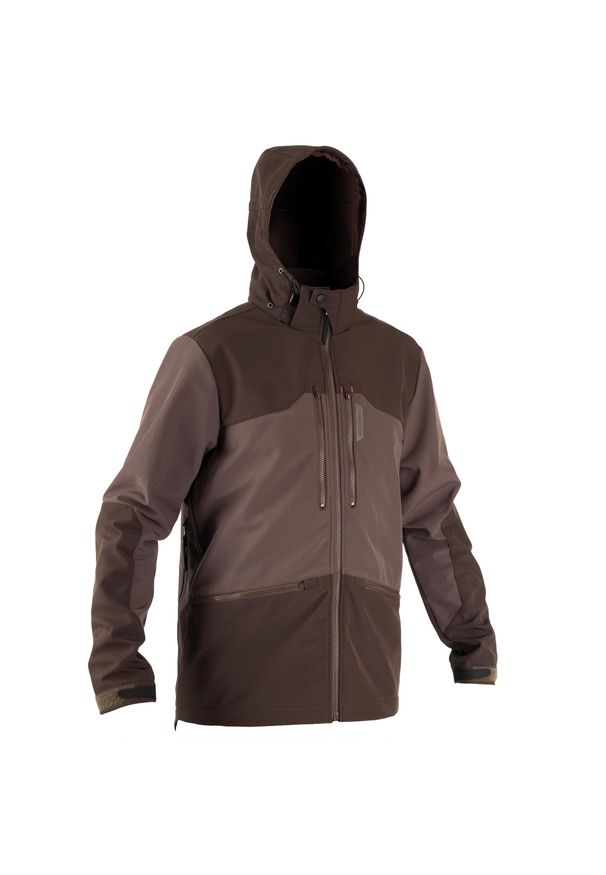 SOLOGNAC - Softshell myśliwski Solognac 500. Kolor: brązowy. Materiał: softshell