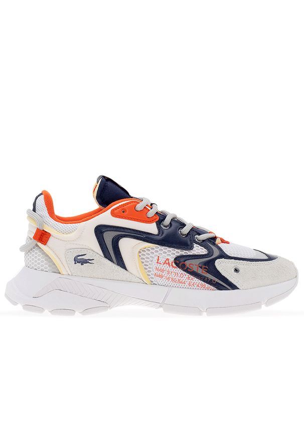 Buty Lacoste L003 Neo 746SMA0003-1U2 - multikolor. Zapięcie: sznurówki. Kolor: wielokolorowy. Materiał: guma, skóra, zamsz, materiał, syntetyk. Szerokość cholewki: normalna