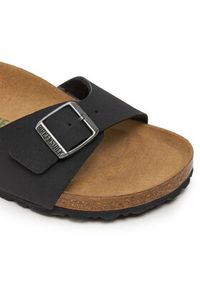 Birkenstock Klapki Madrid Bs 1020060 Czarny. Kolor: czarny. Materiał: skóra