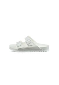 Klapki męskie Birkenstock Arizona Eva. Zapięcie: bez zapięcia. Kolor: biały. Materiał: syntetyk, materiał. Szerokość cholewki: normalna