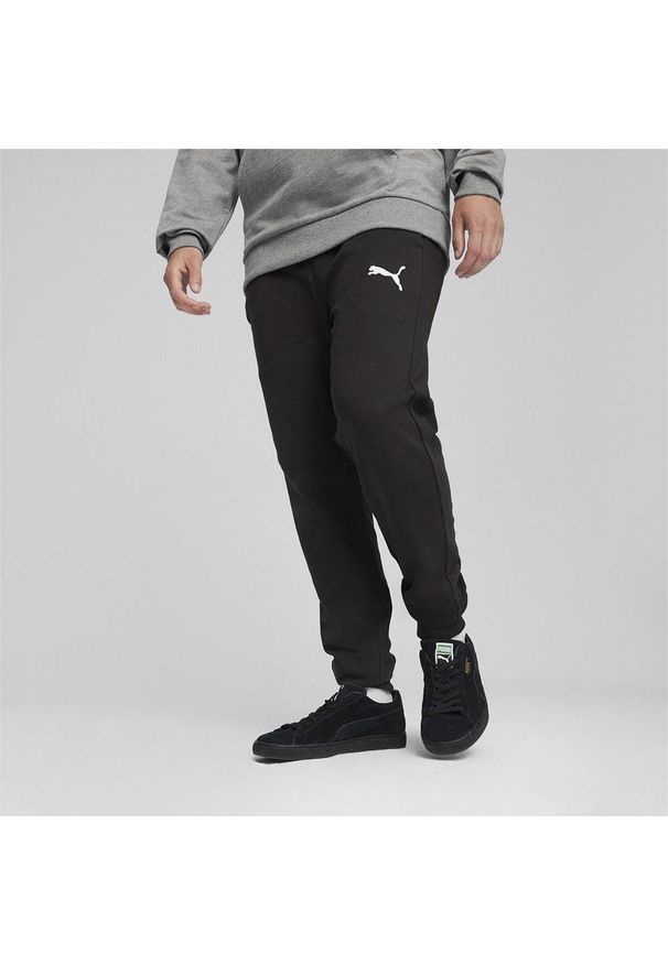 Spodnie dresowe Puma TeamFinal. Kolor: czarny. Materiał: dresówka. Sport: bieganie, piłka nożna