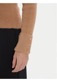 Morgan Sweter 212-MOOVE Brązowy Regular Fit. Kolor: brązowy. Materiał: syntetyk