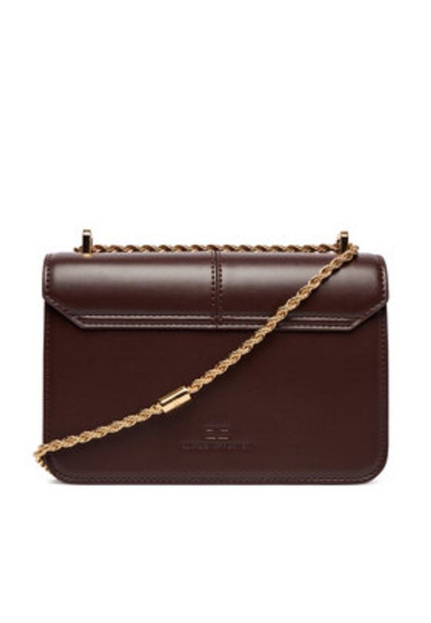 Elisabetta Franchi Torebka BS-91A-61E2-V390 Brązowy. Kolor: brązowy. Materiał: skórzane