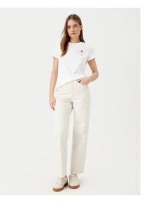 Vero Moda T-Shirt Viva 10322077 Biały Regular Fit. Kolor: biały. Materiał: bawełna #2