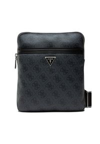 Guess Saszetka Vezzola Smart Crossbody Flat HMEVZL P2223 Czarny. Kolor: czarny. Materiał: skóra