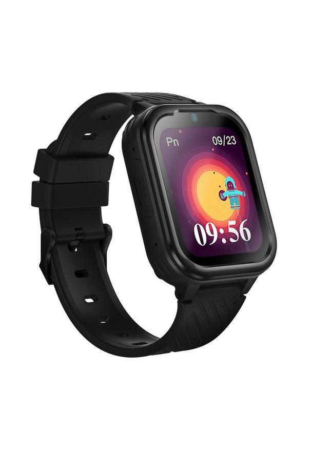 GARETT - Garett Kids Essa 4G Czarny. Rodzaj zegarka: smartwatch. Kolor: czarny. Styl: młodzieżowy