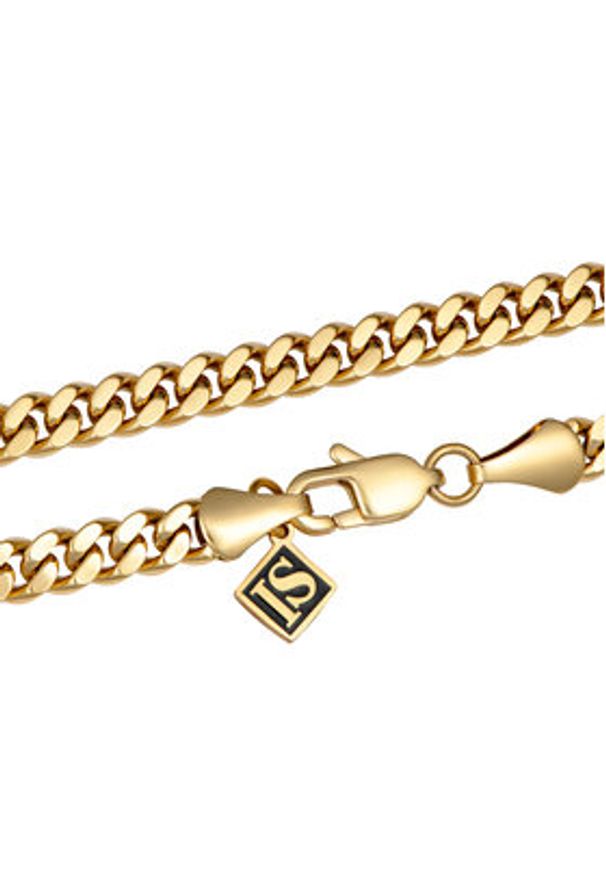 ICED STUFF Łańcuszek Curb Cuban Link Złoty. Materiał: metalowe. Kolor: złoty
