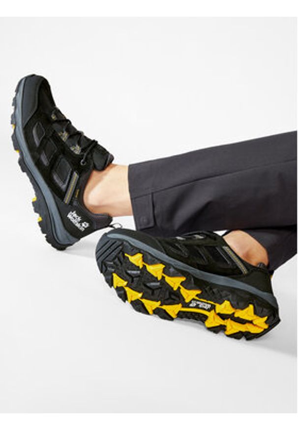 Jack Wolfskin Trekkingi Vojo 3 Texapore Low M 4042441 Czarny. Kolor: czarny. Materiał: zamsz, skóra. Sport: turystyka piesza