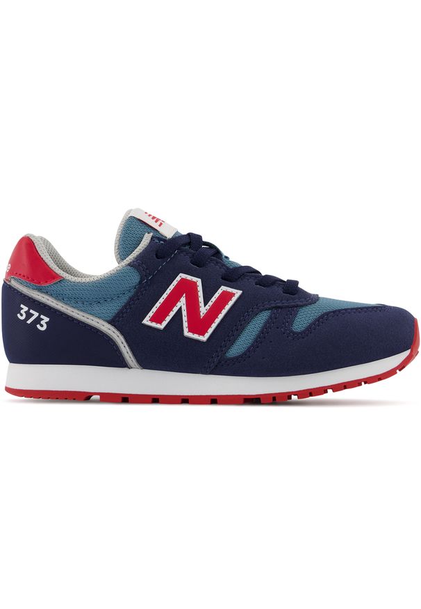 Buty New Balance YC373JA2 – granatowe. Okazja: na uczelnię, na co dzień. Kolor: niebieski. Materiał: syntetyk, guma, materiał. Szerokość cholewki: normalna. Model: New Balance 373