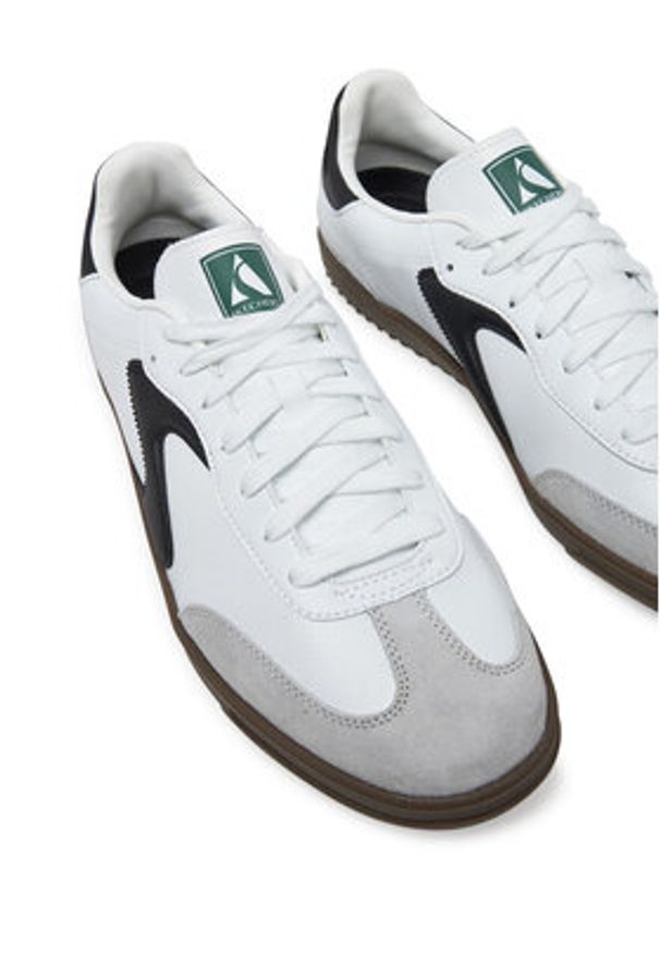 skechers - Skechers Sneakersy Hotshot - Pyke 254150/WBK Biały. Kolor: biały. Materiał: skóra