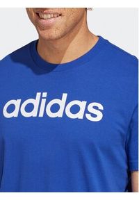 Adidas - adidas T-Shirt Essentials Single Jersey Linear Embroidered Logo T-Shirt IC9279 Niebieski Regular Fit. Kolor: niebieski. Materiał: bawełna #6