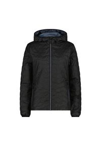 Kurtka puchowa damska z odpinanym kapturem CMP. Kolor: czarny. Materiał: puch. Sezon: zima. Sport: narciarstwo #1