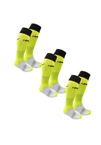 LEGEA - Getry piłkarskie C164 żółte fluo 3 pary. Kolor: żółty, wielokolorowy, czarny. Sport: piłka nożna #1