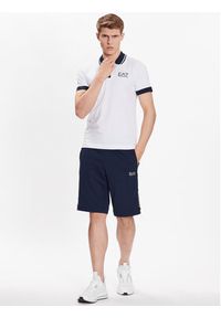 EA7 Emporio Armani Polo 3RPF17 PJ03Z 1100 Biały Regular Fit. Typ kołnierza: polo. Kolor: biały. Materiał: bawełna